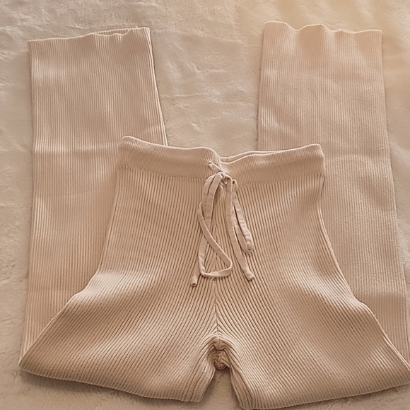 SHEIN Solid Crop Sweater with Drawstring Knit Pants NWOT - Picture 3 of 15